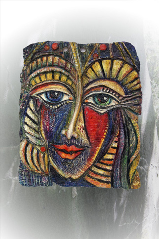 Reliefkopf, l&auml,chelnd